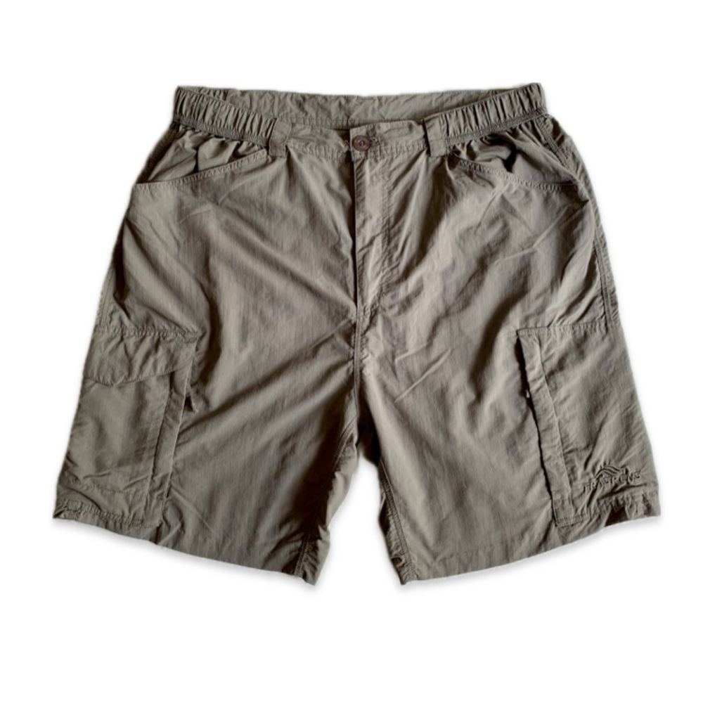 Men's Grayish Green Khaki Lightweight Cargo Shorts 31
